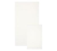 THUN Lot de 2 Serviettes crème, 100% Coton, Collection Country Bloom, t40 x 60, 60 x 100 cm