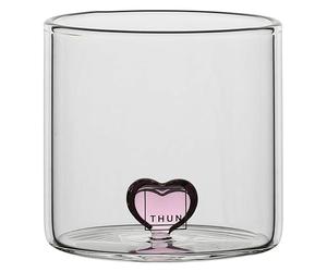 THUN - Lot de 2 verres avec cœur - verre - Collection Bonbonnière - Ø 6 cm - 6,2 cm h