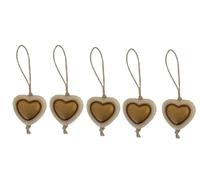 THUN Lot de 5 fermoirs cœur