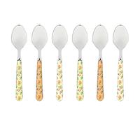 THUN - Lot de 6 cuillères à café Country décorées