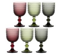 Thun - Lot de 6 Verres à Billes - Verre - Collection de Table - Ø 9 cm - 16,5 cm h