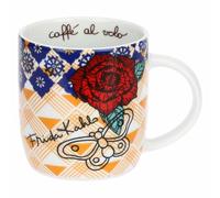 THUN - Mug en porcelaine Mexico x Frida Kahlo - porcelaine - Collection x Frida Kahlo - 300 ml, Ø 8,5 cm, 10,5 cm h