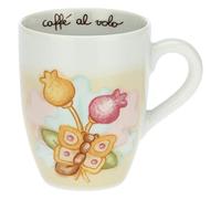 THUN - Mug papillon - Ligne Grace, Home Is Where Your Family Is - Cuisine, café au vol - Porcelaine - 300 ml ; Boîte : 19,5 x 12,5 x 11 ; Mug : Ø 8,5