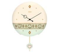 Thun Pendule en céramique enchantement de Printemps, 25,8 x 25,8 x 4,9 cm, Style raffiné