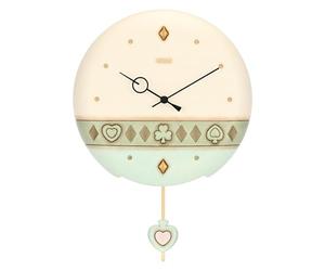 Thun Pendule en céramique enchantement de Printemps, 25,8 x 25,8 x 4,9 cm, Style raffiné