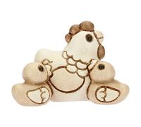 THUN® - Poule avec Poussins - Figurines Nativité Classique - Céramique - Les Classiques