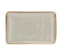 THUN Rose & TULIPANI Plateau rectangulaire 27 x 19 cm Concerto Gris Perle