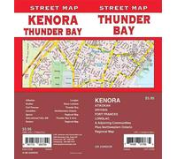Thunder Bay / Kenora / Fort Frances / Dryden - Carte des rues de l'Ontario | GM Johnson