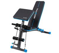 THUNDER® | FORIA | Banc incliné réglable | Max. Charge maximale 230 kg | Pour abdominaux, jambes, poitrine & dos | Poids 11 kg