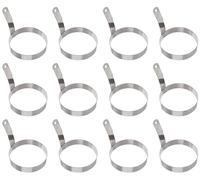 Thunder Group Sler0501R Lot de 12 anneaux à œufs en acier inoxydable avec finition miroir Diamètre 12,7 cm