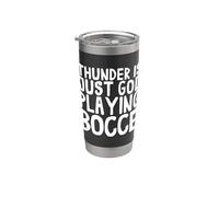 Thunder Is Just God Playing Bocce Ball Jack Bocci Game Bocce Gobelet isotherme en acier inoxydable double paroi