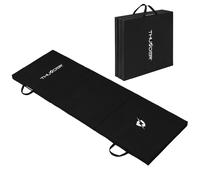THUNDER® | MG-01-BLACK | Tapis de gymnastique pliable | 180×60×4 cm | Antidérapant | Surface PU | Pliable & portable | Tapis d'entraînement | Noir
