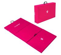 THUNDER® | MG-03-PINK | Tapis de gymnastique pliable | 197×100×5cm | Antidérapant | Surface PU | Pliable & portable | Système de connexion | Rose