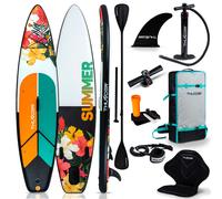 THUNDER® | NOX 320 | Planche de SUP gonflable | 320 cm | Siège de kayak inclus | Kit complet avec sac à dos & accessoires | 15 PSI |
