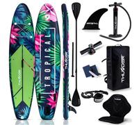 Planche de Paddle THUNDER® TROPI 320 cm Gonflable Antidérapante Sac à Dos Accessoires Complets Kit de Réparation