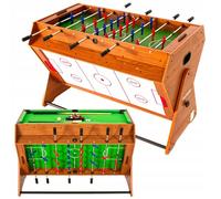 THUNDER Table de Baby foot pliable intérieur SMART | Pour enfant | 126 x 82.5 x 84cm | Finition en bois