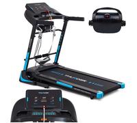 THUNDER Tapis de Course Pliable ELITE-DS-BLACK | Vitesse réglable 1-22km/h | Poids max. 160kg USB | AUX| Écran LCD | Haut-parleur |