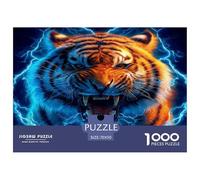 Thunder Tiger Puzzle 1000 Pièces pour Adultes Et Enfants Dès 14 Ans Jeux De Défi Jouets Éducatifs De Qualité Supérieure - Activité Familiale Parfaite 70x50cm/1000pcs