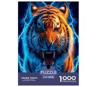Thunder Tiger Puzzle De 1000 Pièces pour Adultes Et Enfants À Partir De 12 Ans Jeu Cadeau Unique Divertissement Créatif Cadeau Classiques Décoration De La Maison 38x26cm/1000pcs