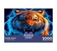 Thunder Tiger Puzzle De 1000 Pièces pour Adultes Et Enfants Dès 14 Ans Jeu Cadeau Unique Divertissement Créatif Cadeau Classiques - Activité Familiale Parfaite 38x26cm/1000pcs