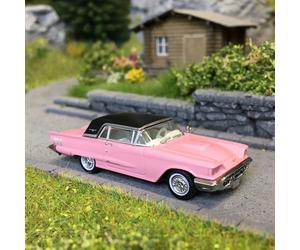 Thunderbird hardtop, rose/noir, 1960 - BREKINA 18202 - HO 1/87