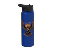 Thunderbird Mythologie amérindienne Oiseau du Sud-Ouest Zia Stainless Steel Insulated Water Bottle