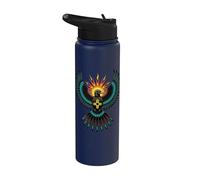 Thunderbird Mythologie amérindienne Oiseau du Sud-Ouest Zia Stainless Steel Insulated Water Bottle