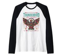 Thunderbird Spirit of The Northwest Indian American Graphic Manche Raglan