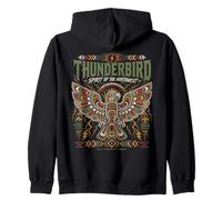 Thunderbird Spirit of The Northwest Indian American Graphic Sweat à Capuche