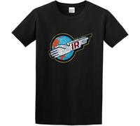 Thunderbirds IR Gerry Sylvia Anderson International Rescue T-Shirt Men's Black Tee Manches Courtes(X-Large)