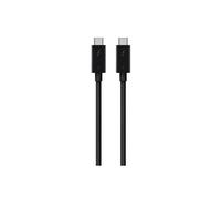 Thunderbolt 3 - Câble Thunderbolt - 24 pin USB-C (M) pour 24 pin USB-C (M) - USB 3.1 Gen 2 / Thunderbolt 3 / DisplayPort 1.2 - 80 cm - noir - pour