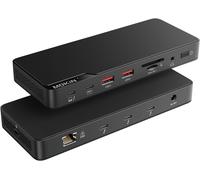 Thunderbolt 4 Dock With 85W Charging, Laptops Docking Station Dual Monitor For Macbook, 3X Tb4 Ports 40Gbp/S, 2.5Gbe Ethernet,Usb A 3.1,Audio, Sd, Compatible For Thunderbolt 3/4 Mac/Pc