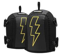 Thunderbolt Genouillères pour le nettoyage, de la plomberie des sols de construction - Genouillères de jardinage en cuir antidérapant, coussin en mousse, sangles réglables et fermeture à clip rapide