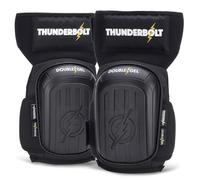 Thunderbolt Genouillères pour travaux de construction, de sol, de jardinage, de nettoyage double coussin en mousse gel et sangles antidérapantes réglables