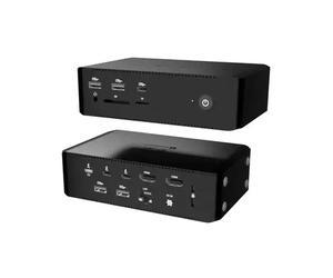 Thunderbolt5 Quattro Display Docking Station, 5x USB, 2.5 GLAN + Power Delivery 140W