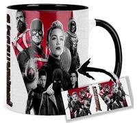 Thunderbolts Red Guardian David Harbour Black Widow Florence Pugh Tasse Ceramique Intérieure et Poignée Noire Mug