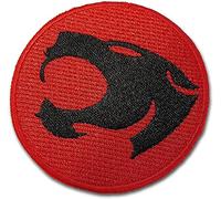 Thundercats Logo brodé thermosoudé - Rouge - Ronde - 1 - Thermocollant Patch avec Logo Thundercats - Patch décoratif