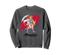 Thundercats Proud Lion-O Sweatshirt, Unisexe pour Adultes, Chiné Foncé, L