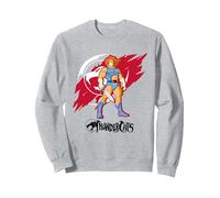 Thundercats Proud Lion-O Sweatshirt, Unisexe pour Adultes, Gris Chiné, S
