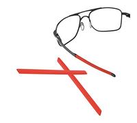 ThunderClap Chaussettes de rechange pour lunettes de soleil Oakley Gauge 8 OO4124, Rouge, Taille Unique