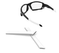 ThunderClap Chaussettes de rechange pour lunettes de soleil Oakley Racing Jacket Jawbone, blanc, Racing Jacket Jawbone