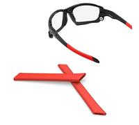 ThunderClap Chaussettes de rechange pour lunettes de soleil Oakley Racing Jacket Jawbone, Rouge, Taille Unique