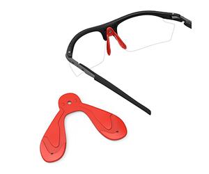 ThunderClap Coussinets de nez de rechange pour lunettes de soleil Rudy Project Genetyk, Rouge, Taille Unique