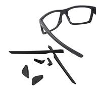 ThunderClap Kit de plaquettes de nez et de chaussettes en caoutchouc pour lunettes de soleil Oakley Mainlink/Mainlink XL OO9264, Noir , Taille Unique