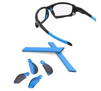 ThunderClap Kit de plaquettes de nez et de chaussettes en caoutchouc pour lunettes de soleil Oakley Racing Jacket Jawbone, bleu ciel, Taille Unique