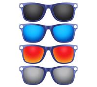 ThunderClap Lunettes de soleil polarisées à clipser à monture externe compatibles avec Ray-Ban Meta Wayfarer RW4006 50 mm pour homme et femme Protection UV