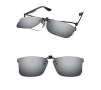 ThunderClap Lunettes de soleil polarisées à clipser à monture externe compatibles avec Ray-Ban RB6335 56 mm pour homme et femme Protection UV, Gris ultime, RB6335 56mm