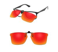 ThunderClap Lunettes de soleil polarisées à clipser compatibles avec Ray-Ban RB7047 56 mm/RX7047 56 mm pour homme et femme Protection UV