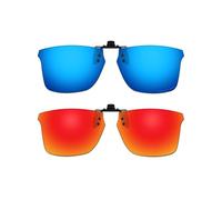 ThunderClap Lunettes de soleil polarisées à clipser compatibles avec Ray-Ban RB7047 56 mm/RX7047 56 mm pour homme et femme Protection UV