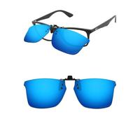 ThunderClap Lunettes de soleil polarisées à clipser compatibles avec Ray-Ban RB7047 56 mm/RX7047 56 mm pour homme et femme Protection UV